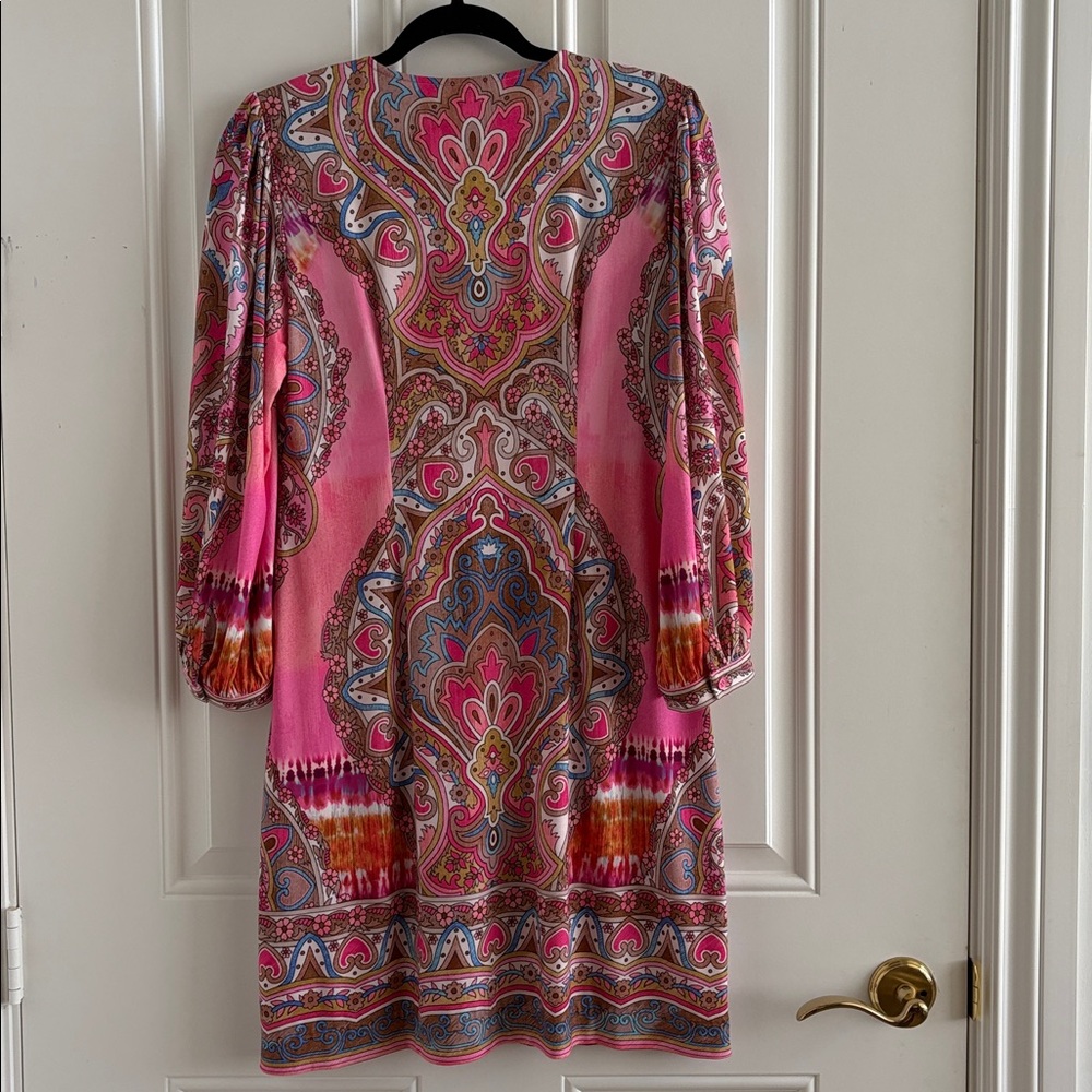 NWT Derby Hale Bob Gabriella Hersey Print Dress Sz M - Picture 6 of 9